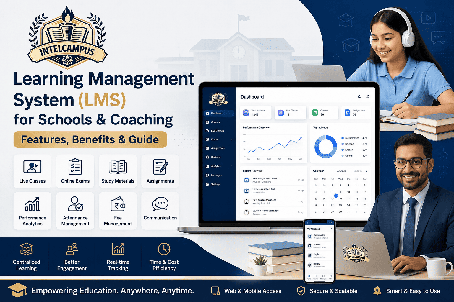 Learning Management System (LMS) for Schools & Coaching: Features, Benefits & Guide